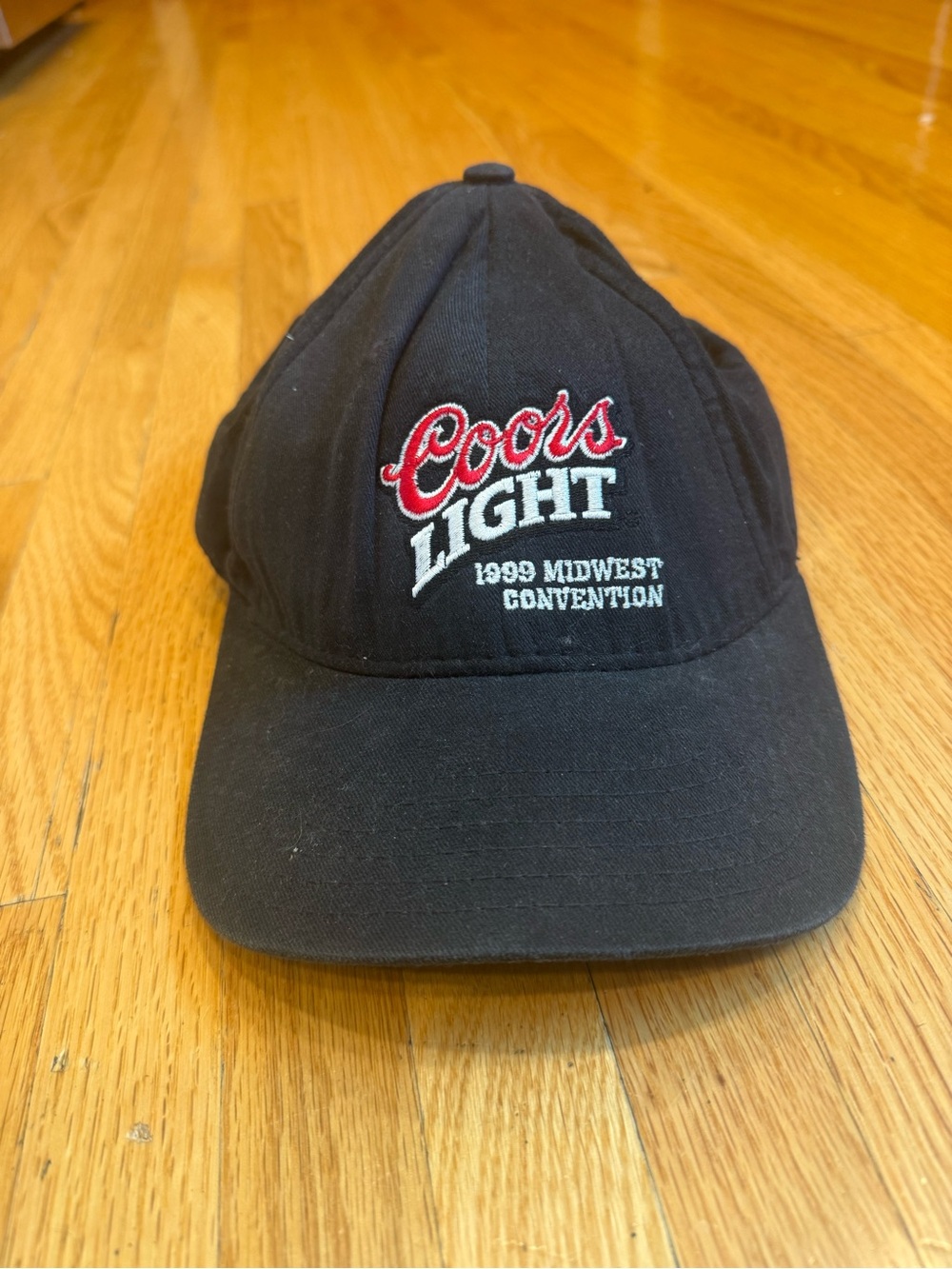 Coors Light 1999 Black Midwest Convention Logo Baseball Style Hat